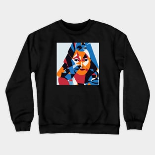 Maggie - Cubism Portrait Crewneck Sweatshirt